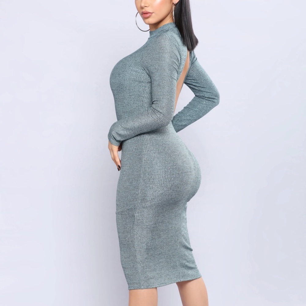 Fashion Nova Pastel Showers Midi Dress